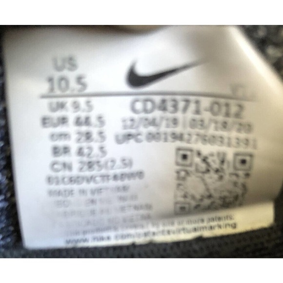 Nike React Infinity Run Flyknit 2 CT2357-101 White Black Size 10.5 - Picture 8 of 8